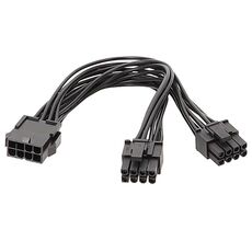 Cavo di alimentazione della scheda grafica maschio da 20 cm 8P femmina a doppio 6 + 2Pin Cavo adattatore di alimentazione da 8P a doppio 8P da 1 a 2