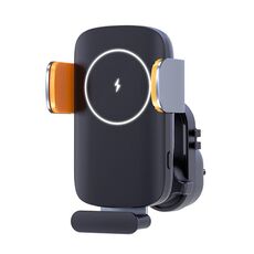 Caricabatterie wireless a induzione intelligente Supporto per telefono cellulare per auto Supporto di navigazione per presa d'aria a ricarica rapida solare (universale)
