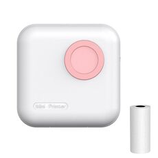 Stampante fotografica termica wireless portatile piccola M2 Stampante per etichette con domande sugli errori degli studenti (rosa)