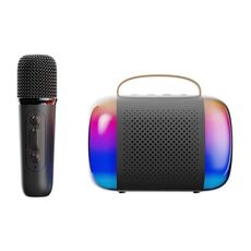 Y5 1 Microfono Altoparlante Bluetooth portatile Audio karaoke wireless per casa ed esterno (nero)
