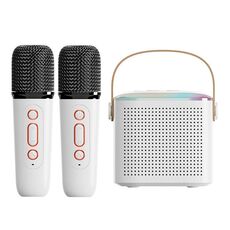 Altoparlante Bluetooth portatile per la casa Piccolo audio karaoke da esterno, Colore: Y1 Bianco (doppio grano)