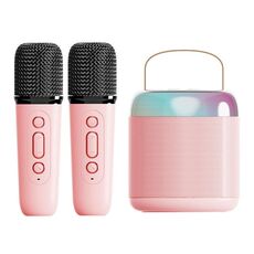 Altoparlante Bluetooth portatile per la casa Piccolo audio karaoke da esterno, Colore: Y2 Rosa (doppio grano)