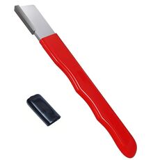 Forbici da giardino portatili per esterni Affilacoltelli Forbici per coltelli Pietra per affilare doppio uso(Rosso)
