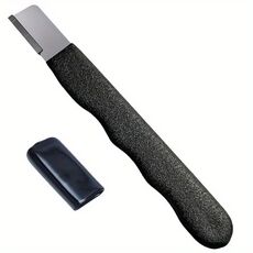 Forbici da giardino portatili per esterni Affilacoltelli Forbici per coltelli Pietra per affilare doppio uso (Nero)