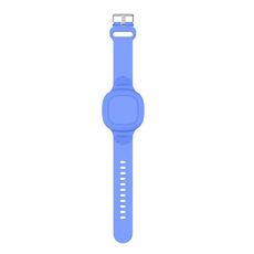 Per Samsung Galaxy SmartTag Custodia in silicone impermeabile con cinturino per bambini (blu luminoso)