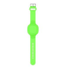 Per Samsung Galaxy SmartTag Custodia in silicone impermeabile con cinturino per bambini (verde luminoso)
