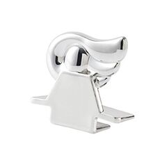Maniglia anti sporco Sollevatore del coperchio del WC Kit coperchio di sollevamento del sedile del bidet del bagno(Argento)