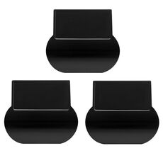 Kit coperchio di sollevamento sedile bidet da bagno, maniglia anti sporco, 3 pezzi (nero)
