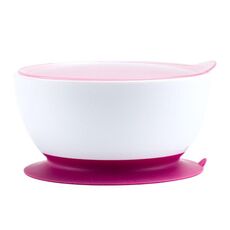 Ciotola per alimenti complementare per neonati con coperchio Ciotola per ventosa per stoviglie per l'alimentazione del bambino(Rosso)