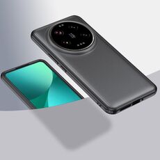 Per Xiaomi 14 Custodia rigida per PC Ultra Armor trasparente in TPU (nero opaco)