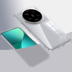 Custodia rigida per PC in TPU trasparente per Xiaomi 14 Ultra Armor (trasparente)