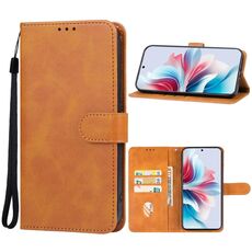 Per la custodia in pelle OPPO Reno11 F (marrone)