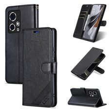 Per Honor 90 GT AZNS Custodia per cellulare in pelle con texture in pelle di pecora (nera)