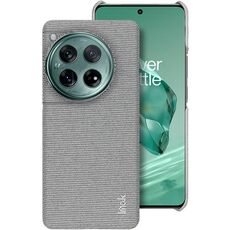 Per OnePlus 12 5G imak Ruiyi Series Texture in tessuto PU + custodia per telefono PC (grigio chiaro)