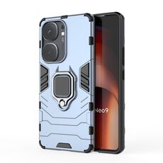 Per vivo iQOO Neo9 Pro / Neo9 custodia antiurto per PC + supporto in TPU (blu navy)
