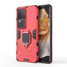 Per vivo S18 5G antiurto PC + custodia per telefono con supporto in TPU (rosso)