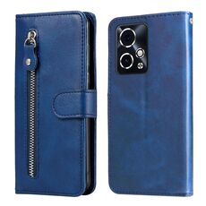 Custodia per cellulare in pelle con cerniera alla moda per Honor 90 GT (blu)