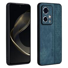 Custodia per telefono con sensazione di pelle in rilievo AZNS 3D per Honor 90 GT (verde scuro)