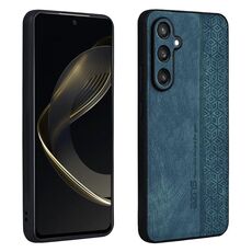 Per Samsung Galaxy S24+ 5G AZNS Custodia per telefono con sensazione di pelle in rilievo 3D (verde scuro)