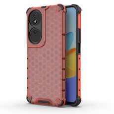 Per Honor Play 50 Plus Custodia protettiva antiurto per PC a nido d'ape + TPU (rossa)