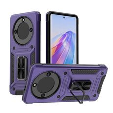 Custodia per telefono PC ibrida TPU Camshield Robot per Honor X40 5G (viola)
