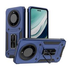 Custodia per telefono PC ibrida TPU Camshield Robot per Honor X50 5G (blu)