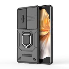 Per vivo S18 5G scorrevole Camshield TPU + custodia per telefono antiurto per PC con supporto (nero)