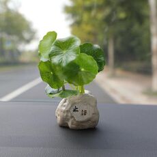 Vasi da fiori simulati per decorazione di ornamenti in vaso per mini auto, stile: vaso smetti di parlare