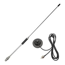 Antenna a ventosa con testa UHF per radio interfono a onde corte 26-28MHZ montata sull'auto