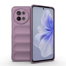 Per vivo S18E 5G Magic Shield TPU + custodia per telefono in flanella (viola)