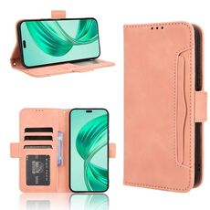 Custodia per telefono in pelle con texture di vitello per Honor X8b 4G (rosa)