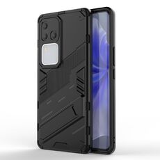 Per vivo S18 5G Punk Armor 2 in 1 PC + custodia per telefono TPU con supporto (nero)