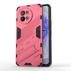 Per vivo S18E 5G Punk Armor 2 in 1 PC + custodia per telefono TPU con supporto (rosso chiaro)