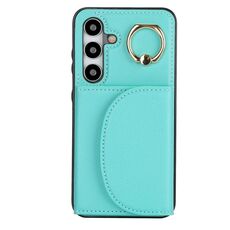 Custodia per telefono con custodia ad anello per Samsung Galaxy S24+ 5G YM007 (verde)