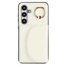 Custodia per telefono con supporto ad anello per Samsung Galaxy S24+ 5G YM007 (bianco)