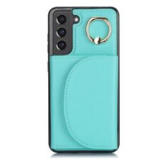Custodia per telefono con custodia ad anello per Samsung Galaxy S22+ 5G YM007 (verde)
