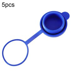 5 pezzi per uso domestico, coperchio per secchio per acqua in bottiglia, guarnizione per acqua pura, copertura antipolvere (blu)