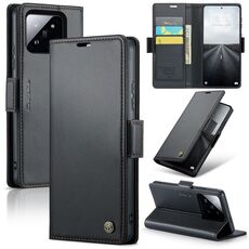Per Xiaomi 14 Pro CaseMe 023 Custodia per telefono in pelle antifurto con fibbia a farfalla Litchi Texture RFID (nera)