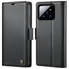 Per Xiaomi 14 CaseMe 023 Custodia per telefono in pelle antifurto con fibbia a farfalla Litchi Texture RFID (nera)
