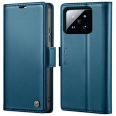 Per Xiaomi 14 CaseMe 023 Custodia per telefono in pelle antifurto con fibbia a farfalla Litchi Texture RFID (blu)