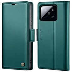 Per Xiaomi 14 CaseMe 023 Custodia per telefono in pelle antifurto con fibbia a farfalla Litchi Texture RFID (blu perlato)