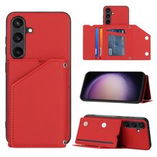 Per Samsung Galaxy S24+ 5G Skin Feel PU + TPU + Custodia per telefono con slot per schede PC (Rosso)