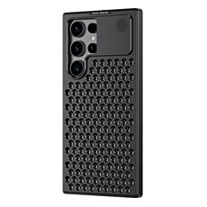 Custodia per telefono con raffreddamento in metallo per aromaterapia R-JUST RJ58 per Samsung Galaxy S24 Ultra 5G (nero)