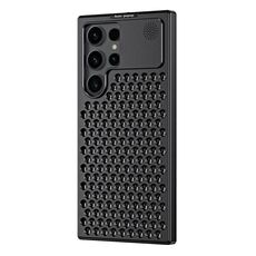 Custodia per telefono con raffreddamento in metallo per aromaterapia R-JUST RJ58 per Samsung Galaxy S22 Ultra 5G (nero)