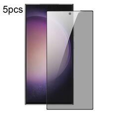 Per Samsung Galaxy S24 Ultra 5G 5 pezzi DUX DUCIS 0,33 mm 9H Pellicola in vetro temperato HD anti-spia in alluminio alto