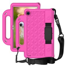 Custodia per tablet con custodia antiurto EVA serie Diamond per Amazon Kindle Fire HD7 2019/2017/2015 (rosa rosso)