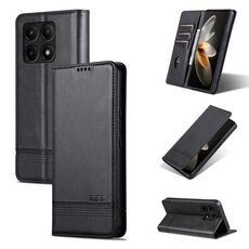 Per Xiaomi Redmi K70/K70 Pro AZNS custodia magnetica in pelle di vitello con vibrazione (nera)