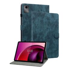 Custodia per tablet in pelle con motivo tigre per Lenovo Tab M11/Xiaoxin Pad 11 2024 (blu scuro)