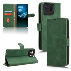 Custodia magnetica in pelle per ASUS ROG Phone 8 Pro Skin Feel (verde)