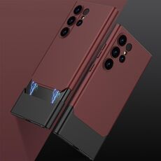 Per Samsung Galaxy S24 Ultra 5G GKK Mortise-Tenon Connection Contrast Color Custodia antiurto per telefono(Rosso)
